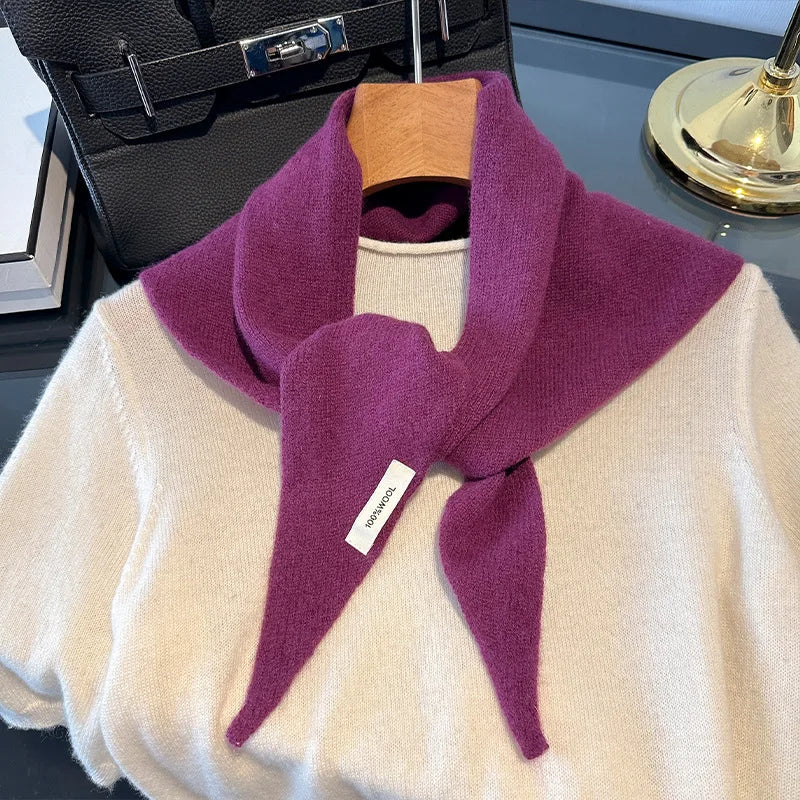 Wool Winter Scarf - Long Warm Cashmere Shawl For Women | Cozy Knit Pashmina Wrap - ZOOMNSTORE