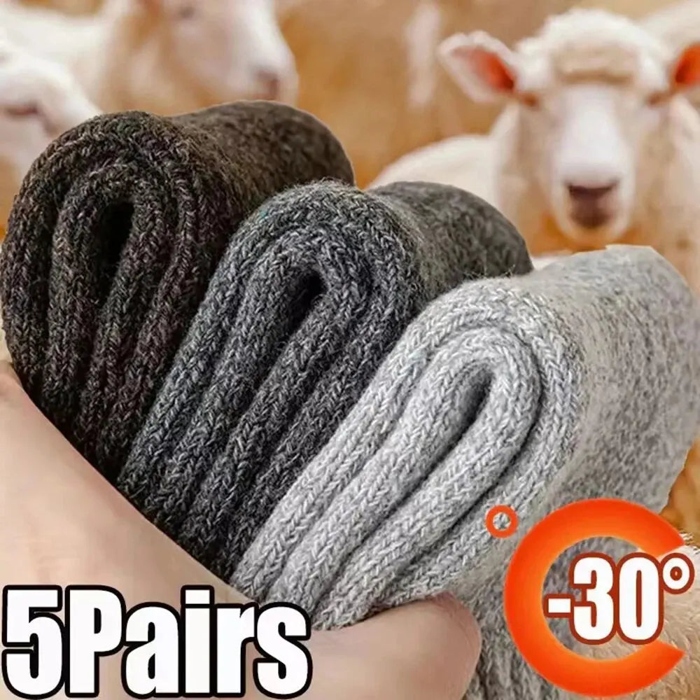 Wool Cashmere Socks - Warm Soft Winter Socks for Men and Women - ZOOMNSTORE