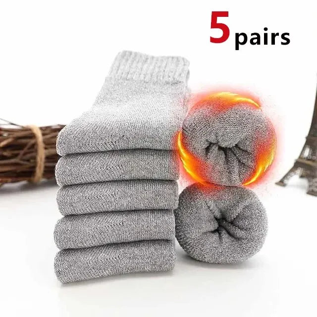 Wool Cashmere Socks - Warm Soft Winter Socks for Men and Women - ZOOMNSTORE