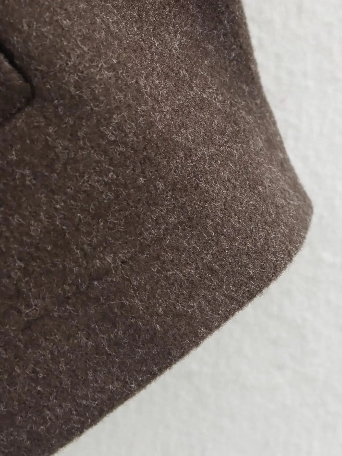 Woolen Jacket Women - Brown Zipper Lapel Short Coat | Elegant Vintage Outerwear - ZOOMNSTORE