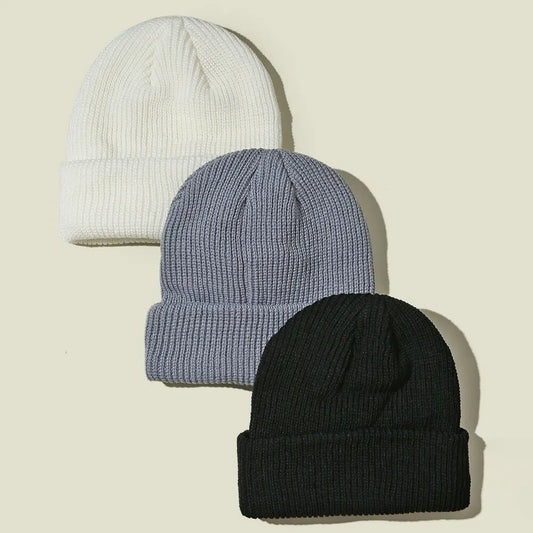 Woolen Winter Hat – Unisex Knitted Beanie With Warm Ear Protection, Versatile Style - ZOOMNSTORE