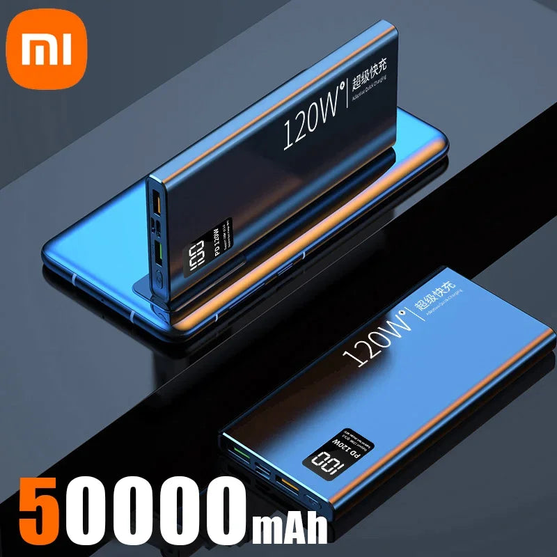 XIAOMI 120W Power Bank 50000mAh High Capacity Fast Charging Powerbank Portable Battery Charger For iPhone Samsung Huawei Hot - ZOOMNSTORE