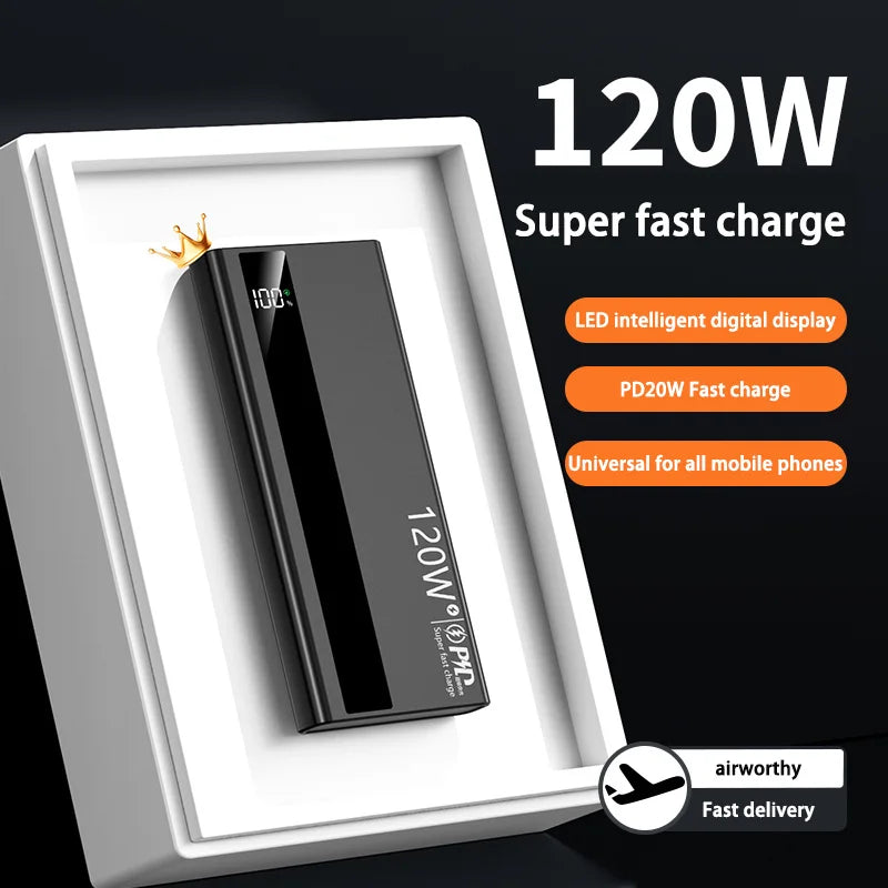 Xiaomi 120W 200000mAh High Capacity Power Bank Super Fast Charging Power Bank Portable Battery Charger For iPhone Samsung Huawei - ZOOMNSTORE