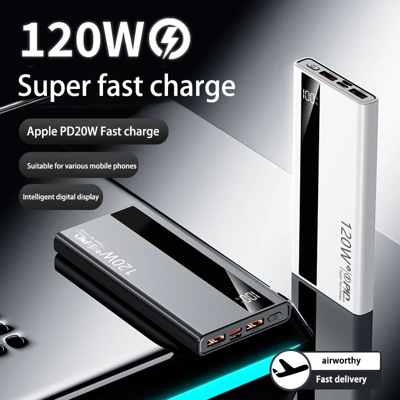 Xiaomi 120W 200000mAh High Capacity Power Bank Super Fast Charging Power Bank Portable Battery Charger For iPhone Samsung Huawei - ZOOMNSTORE