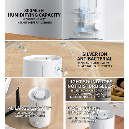 Xiaomi Mijia Humidifier 2 - 4L Large Capacity Low Noise Humidity Control - ZOOMNSTORE