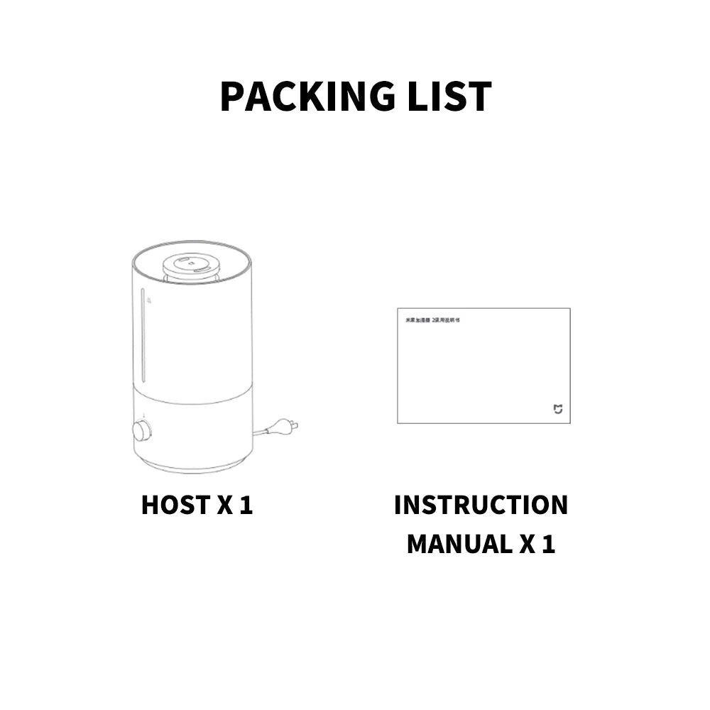 Xiaomi Mijia Humidifier 2 - 4L Large Capacity Low Noise Humidity Control - ZOOMNSTORE