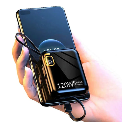 Xiaomi 50000mAh Power Bank 120w Detachable Usb To Type C Cable Two-way Fast Charger Mini Powerbank For Iphone Xiaomi Samsung - ZOOMNSTORE