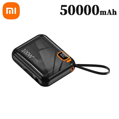 Xiaomi 50000mAh Power Bank 120w Detachable Usb To Type C Cable Two-way Fast Charger Mini Powerbank For Iphone Xiaomi Samsung - ZOOMNSTORE