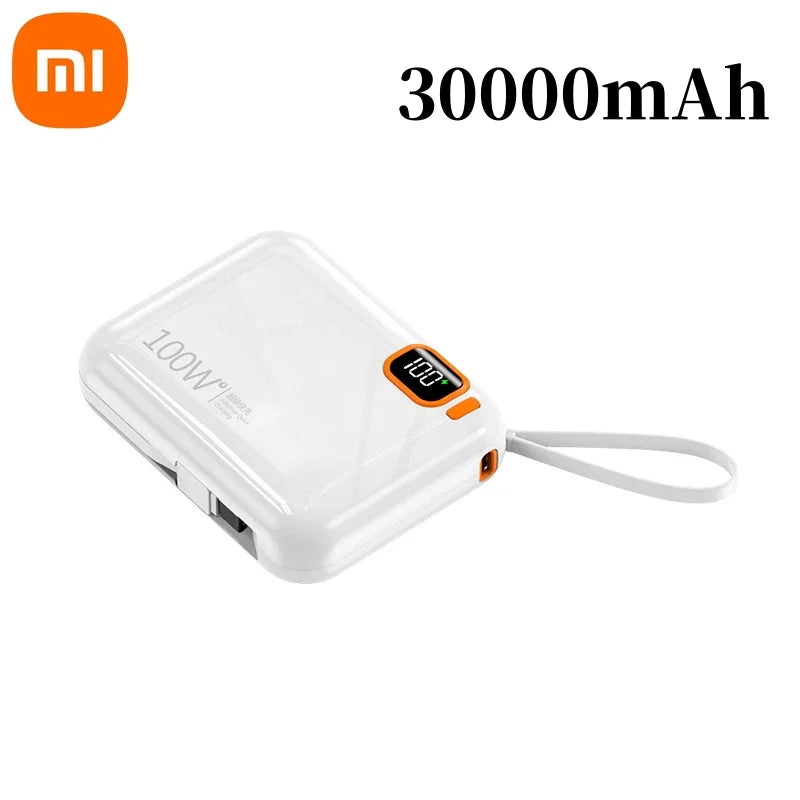 Xiaomi 50000mAh Power Bank 120w Detachable Usb To Type C Cable Two-way Fast Charger Mini Powerbank For Iphone Xiaomi Samsung - ZOOMNSTORE