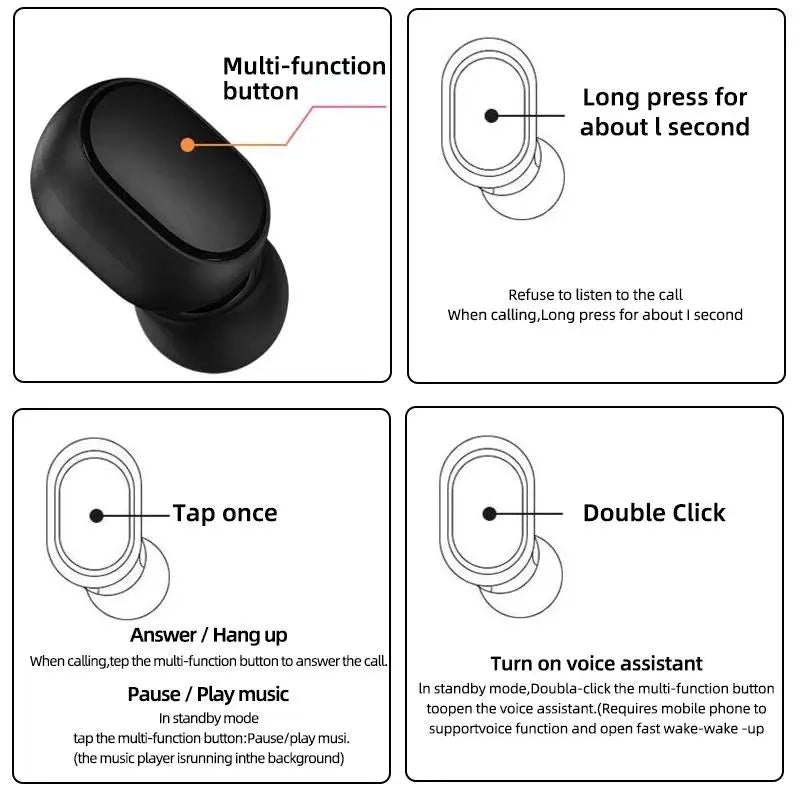 Xiaomi Redmi Airdots 2 - Wireless Bluetooth Earbuds with Mic - ZOOMNSTORE
