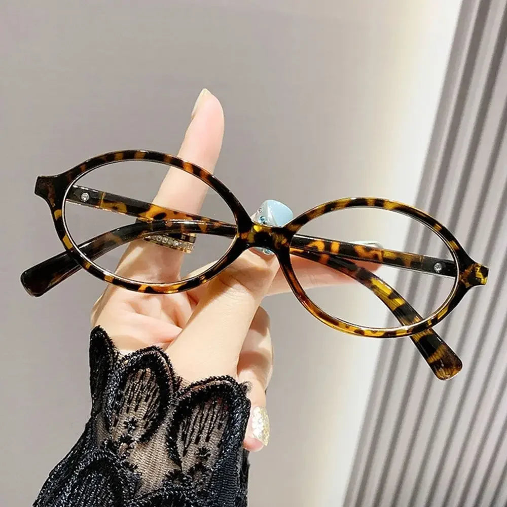 Y2K Oval Glasses – Blue Light Computer Reading Glasses With Polycarbonate Lenses - ZOOMNSTORE