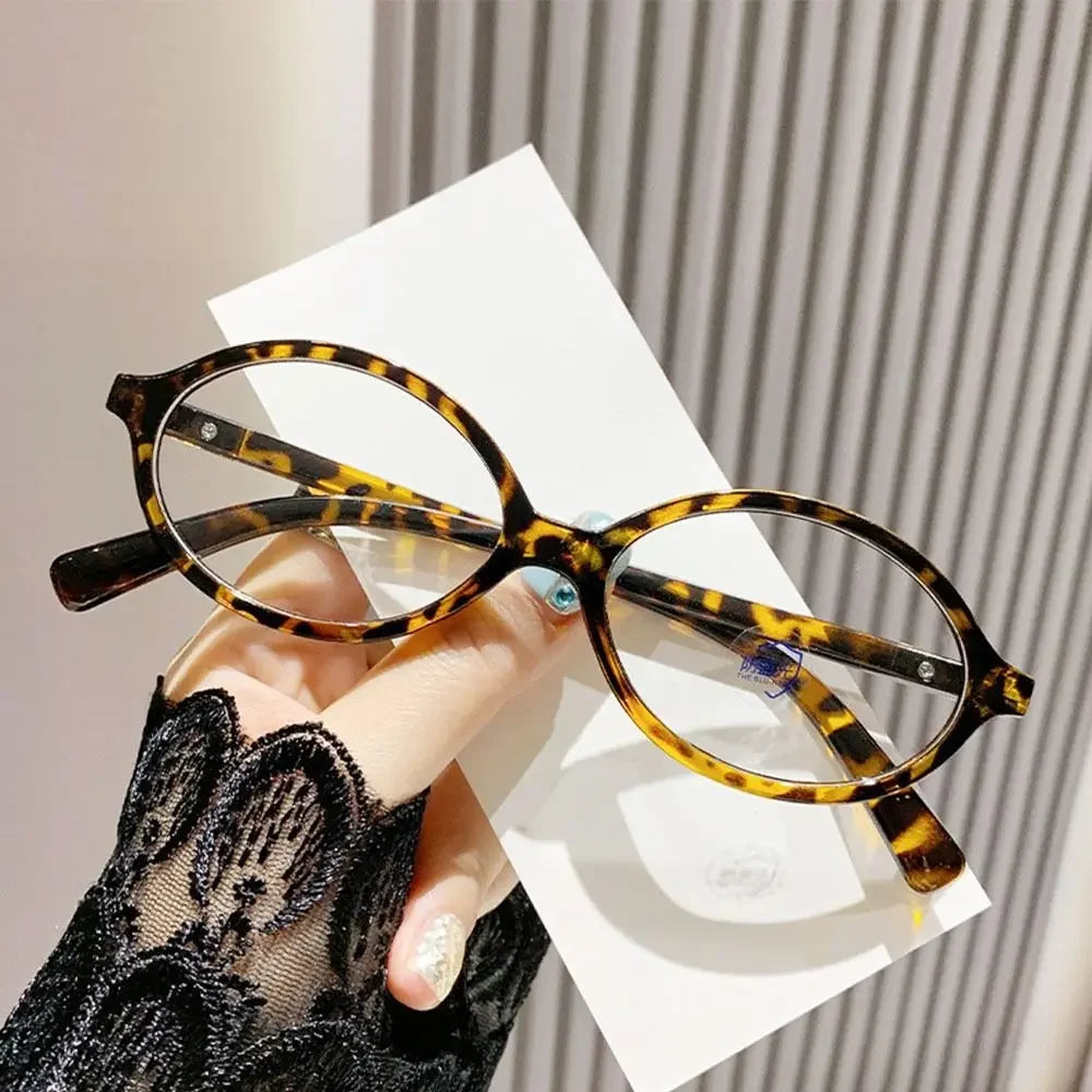 Y2K Oval Glasses – Blue Light Computer Reading Glasses With Polycarbonate Lenses - ZOOMNSTORE