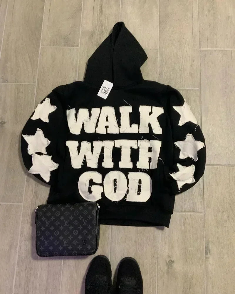 Y2K Oversized Hoodie - Harajuku Hip Hop Streetwear with Patch Embroidery - ZOOMNSTORE