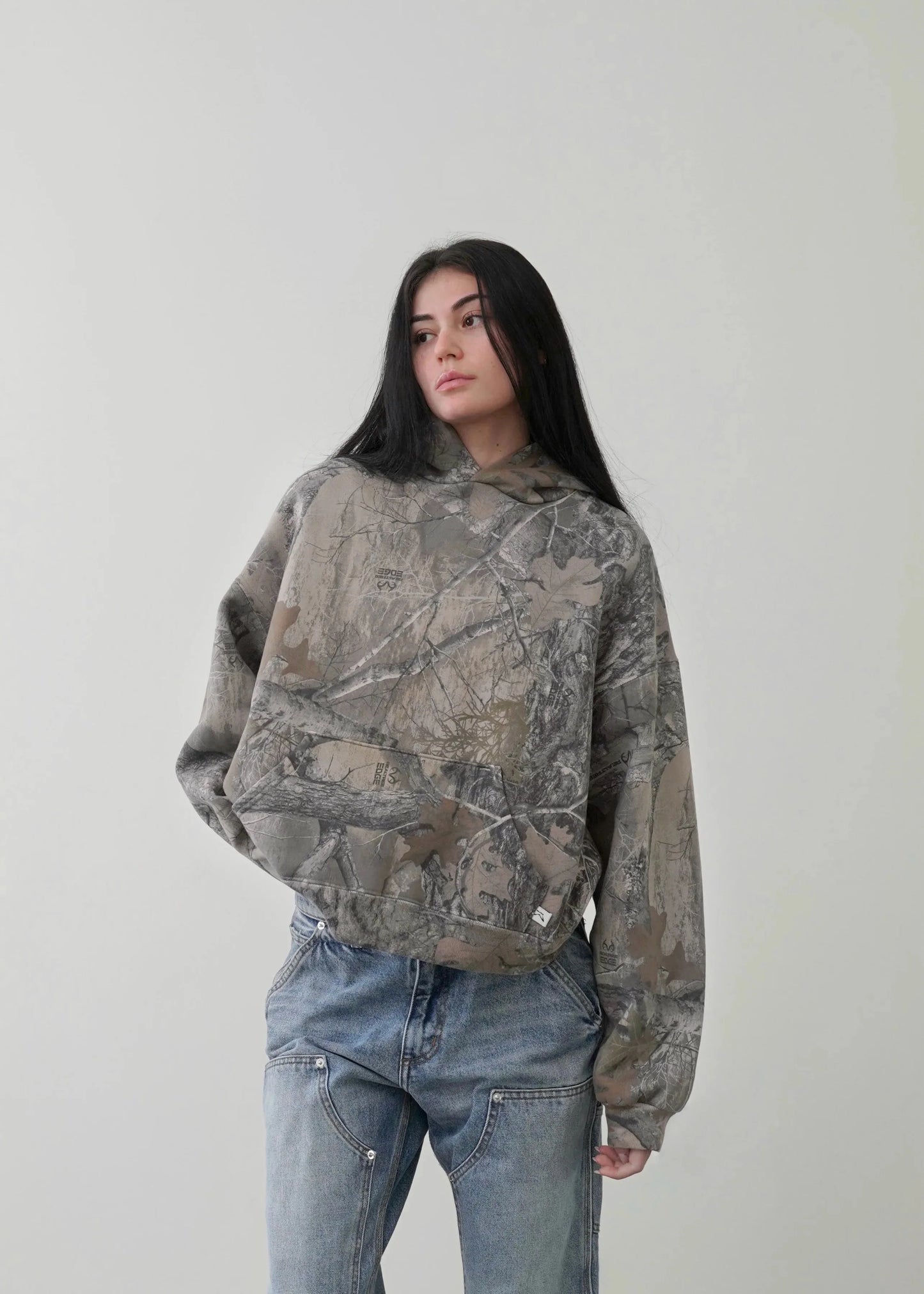 Y2K Camouflage Hoodie - Oversized Retro Pullover Sweatshirt for Men and Women - ZOOMNSTORE