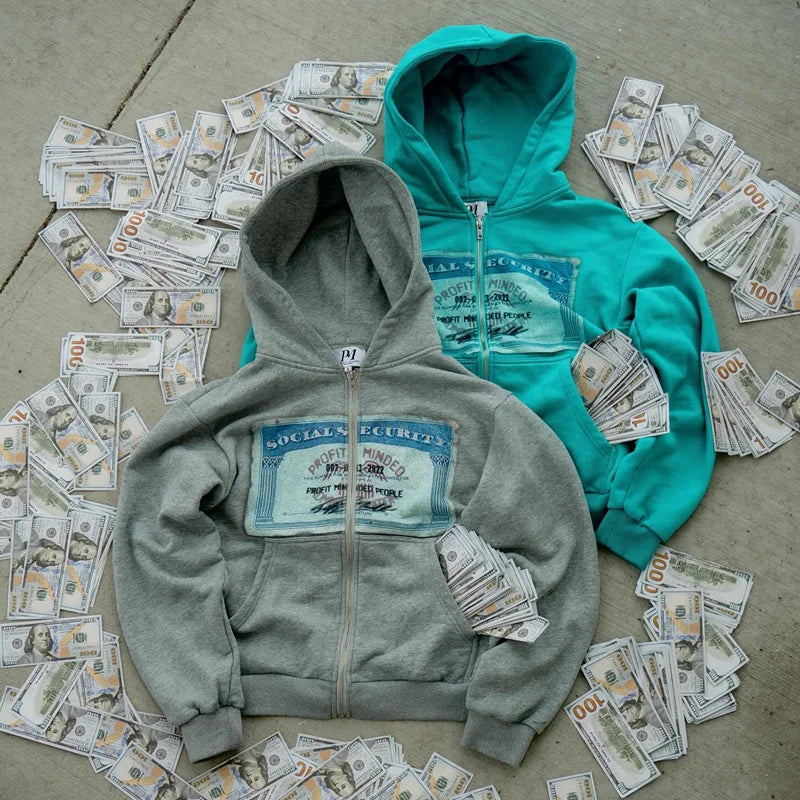 Y2K Retro Hoodie - Personalized Autumn Street Style Cardigan for Men and Women - ZOOMNSTORE
