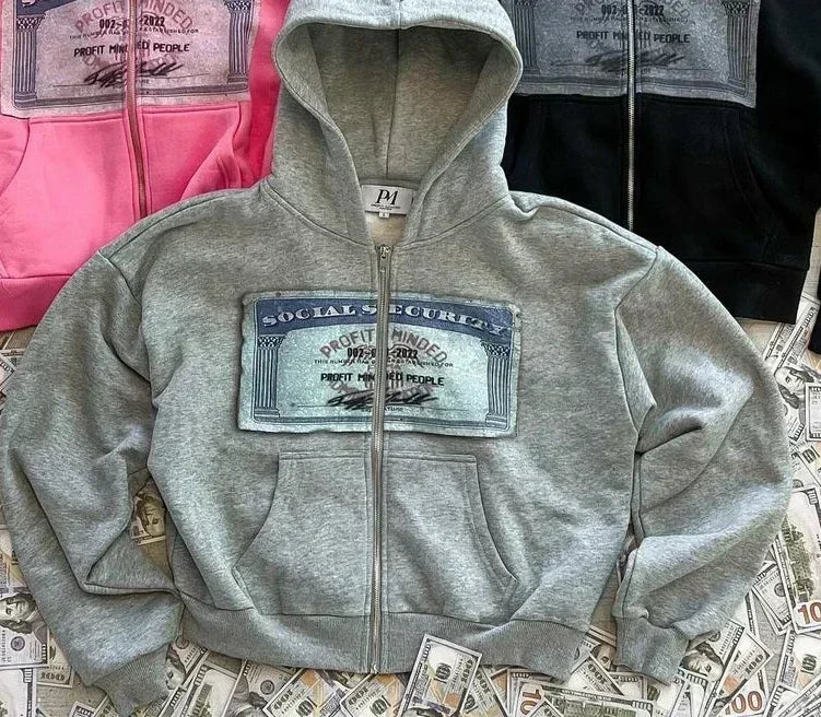 Y2K Retro Hoodie - Personalized Autumn Street Style Cardigan for Men and Women - ZOOMNSTORE