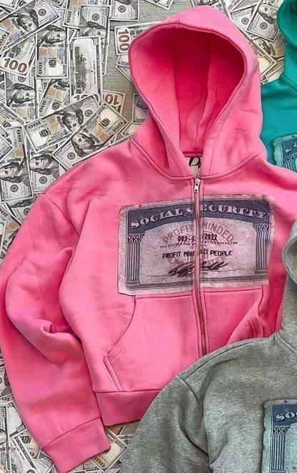 Y2K Retro Hoodie - Personalized Autumn Street Style Cardigan for Men and Women - ZOOMNSTORE