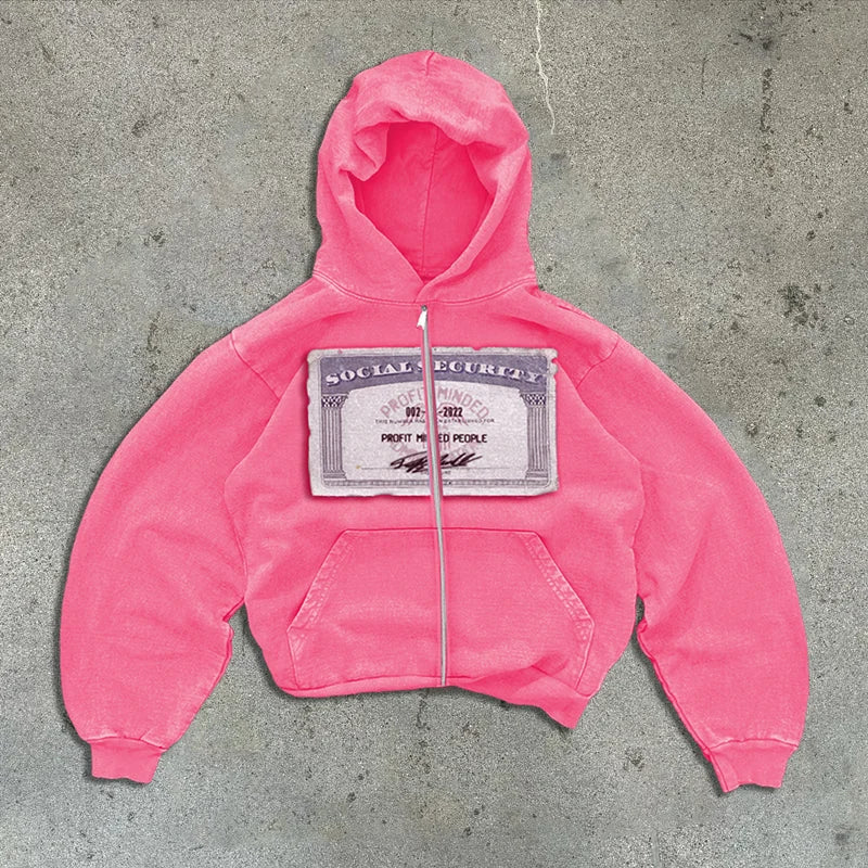 Y2K Retro Hoodie - Personalized Autumn Street Style Cardigan for Men and Women - ZOOMNSTORE