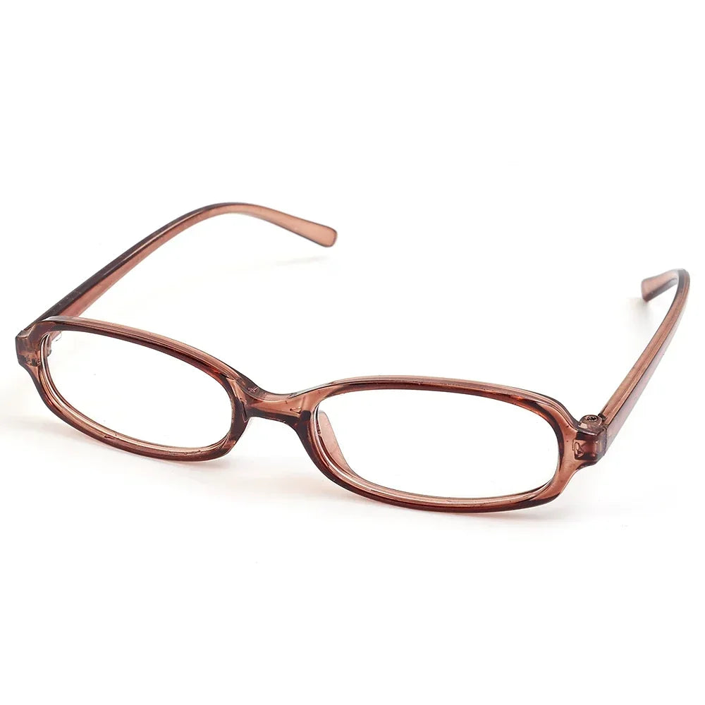 Y2K Retro Oval Square Glasses - Red Green Frame Anti-Blue Light Eyewear - ZOOMNSTORE