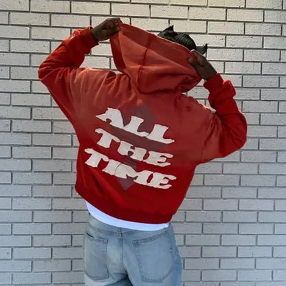 Y2K American New Trend Retro God is Good Casual Street Wear Zip-up Hoodie Men's and Women's Harajuku Hip-hop Gothic Street Wear - ZOOMNSTORE