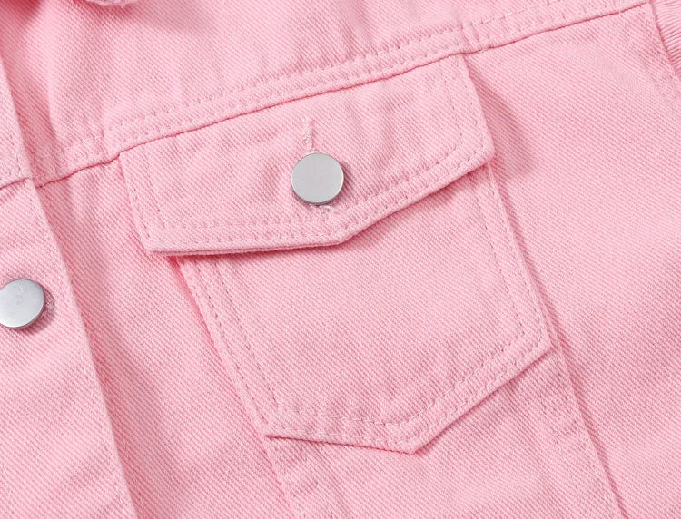 Y2k Denim Jeans Coat Cotton Women Button Spring Autumn Ropa Cardigan Punk Gothic Bomber Jacket Windbreaker Elegant Jackets - ZOOMNSTORE