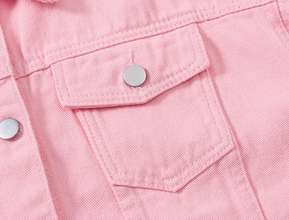 Y2k Denim Jeans Coat Cotton Women Button Spring Autumn Ropa Cardigan Punk Gothic Bomber Jacket Windbreaker Elegant Jackets - ZOOMNSTORE