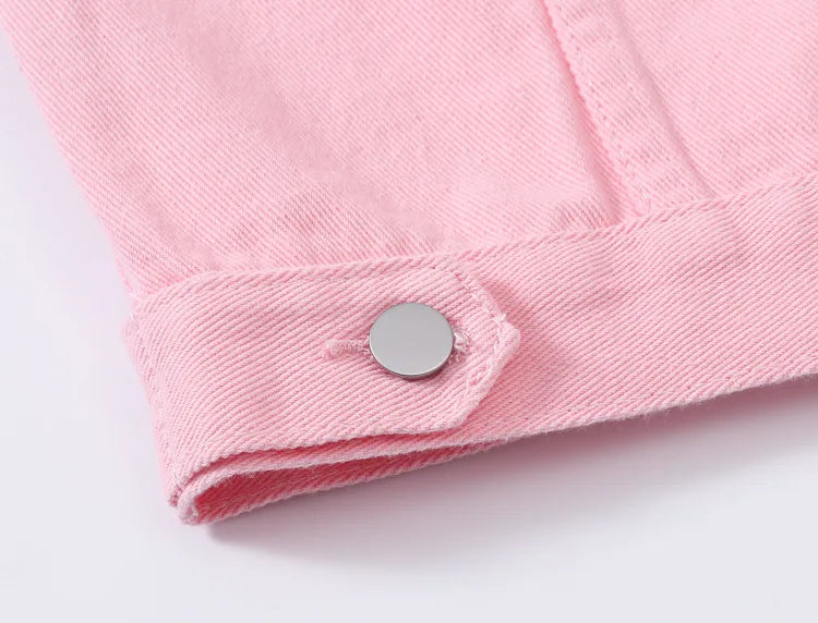 Y2k Denim Jeans Coat Cotton Women Button Spring Autumn Ropa Cardigan Punk Gothic Bomber Jacket Windbreaker Elegant Jackets - ZOOMNSTORE