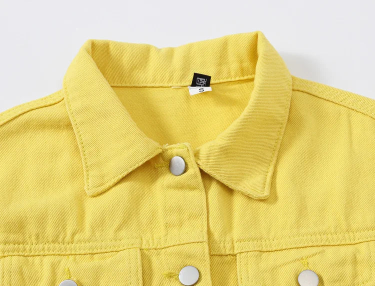 Y2k Denim Jeans Coat Cotton Women Button Spring Autumn Ropa Cardigan Punk Gothic Bomber Jacket Windbreaker Elegant Jackets - ZOOMNSTORE