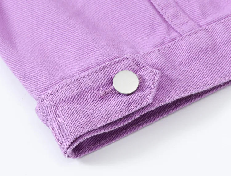 Y2k Denim Jeans Coat Cotton Women Button Spring Autumn Ropa Cardigan Punk Gothic Bomber Jacket Windbreaker Elegant Jackets - ZOOMNSTORE