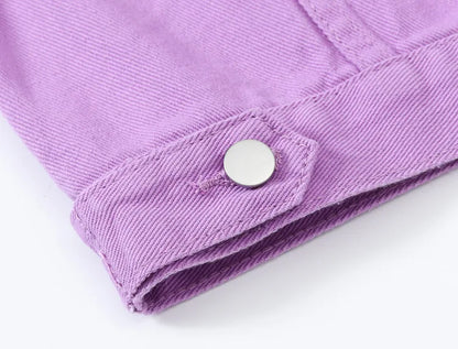 Y2k Denim Jeans Coat Cotton Women Button Spring Autumn Ropa Cardigan Punk Gothic Bomber Jacket Windbreaker Elegant Jackets - ZOOMNSTORE