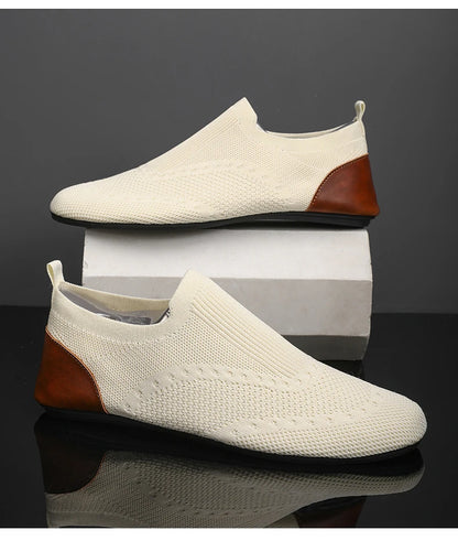 YRZL Loafers Men Soft Driving Moccasins High Quality Flats Male Walking Shoes Breathable Mesh Casual Loafers Slip on Mens Shoes - ZOOMNSTORE