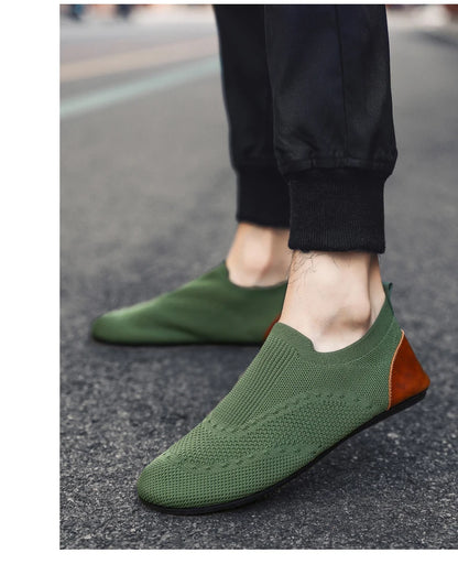 YRZL Loafers Men Soft Driving Moccasins High Quality Flats Male Walking Shoes Breathable Mesh Casual Loafers Slip on Mens Shoes - ZOOMNSTORE