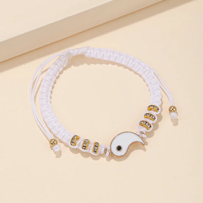 Yin Yang Couple Bracelets - Handmade Adjustable Friendship Bangles for Lovers - ZOOMNSTORE