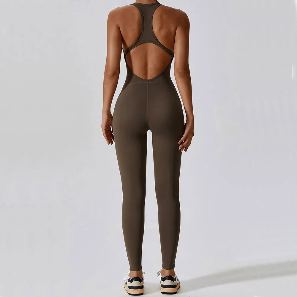 Yoga Jumpsuit Set - Womens Fitness Activewear for Pilates and Gym - ZOOMNSTORE