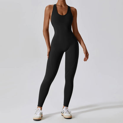 Yoga Jumpsuit Set - Womens Fitness Activewear for Pilates and Gym - ZOOMNSTORE