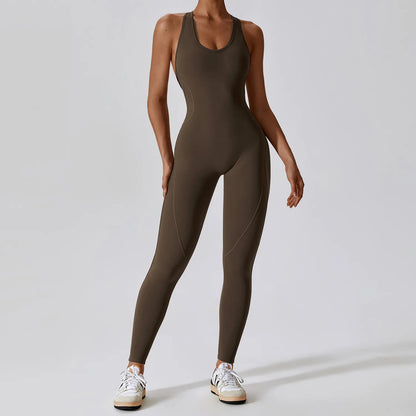 Yoga Jumpsuit Set - Womens Fitness Activewear for Pilates and Gym - ZOOMNSTORE