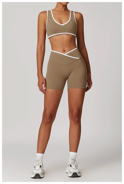 Yoga Workout Set – High Waist Leggings & Sports Bra Outfit | Breathable Fitness Sportswear - ZOOMNSTORE