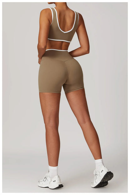 Yoga Workout Set – High Waist Leggings & Sports Bra Outfit | Breathable Fitness Sportswear - ZOOMNSTORE