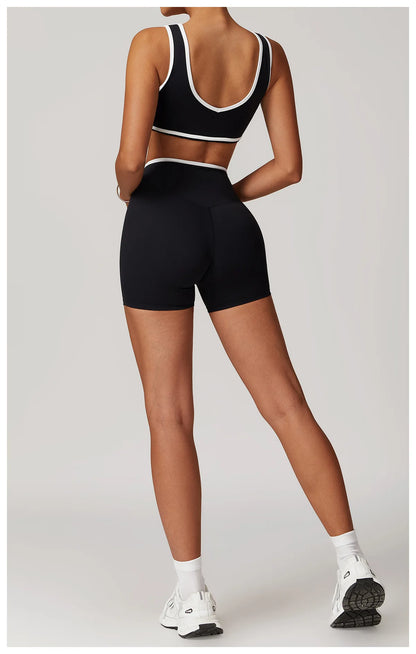 Yoga Workout Set – High Waist Leggings & Sports Bra Outfit | Breathable Fitness Sportswear - ZOOMNSTORE