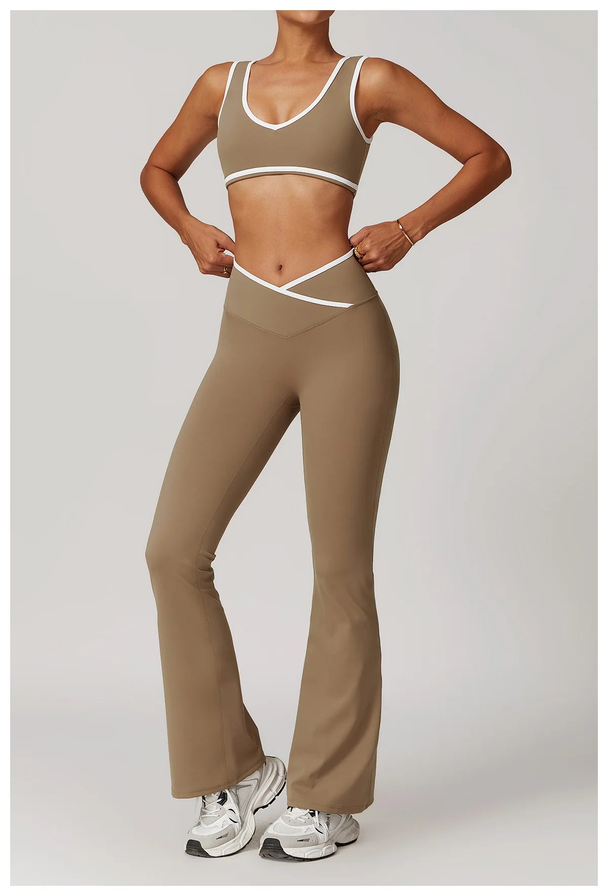 Yoga Workout Set – High Waist Leggings & Sports Bra Outfit | Breathable Fitness Sportswear - ZOOMNSTORE