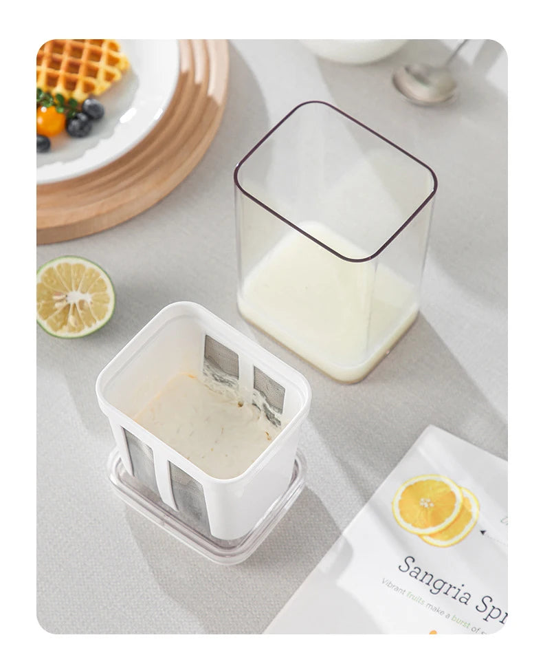 Yogurt Filter - Stainless Steel Food Strainer & Whey Separator for Greek Yogurt - ZOOMNSTORE