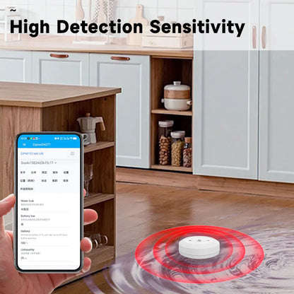 ZigBee Water Flood Sensor - Smart Alarm with Remote Monitoring - ZOOMNSTORE