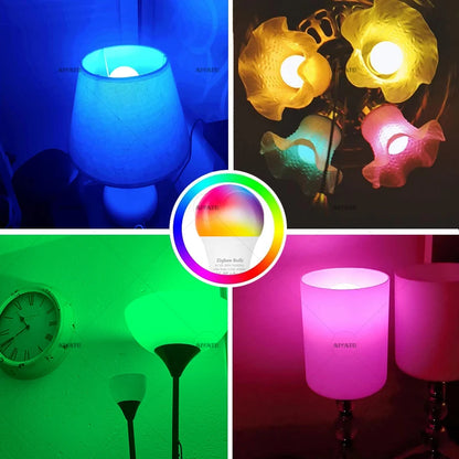 Zigbee Smart Bulb - E27 B22 RGBW LED Lamp | Voice Controlled Light With Alexa - ZOOMNSTORE