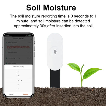 Zigbee Soil Moisture Sensor - Smart Temperature  Humidity Detector for Home Assistant - ZOOMNSTORE