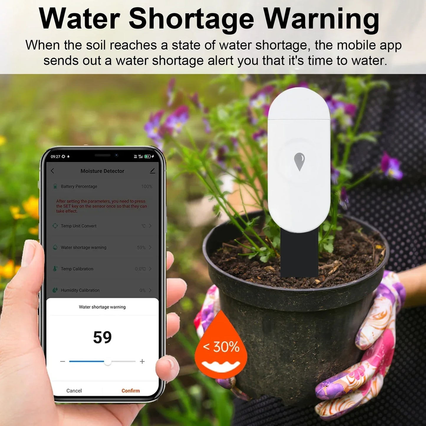 Zigbee Soil Moisture Sensor - Smart Temperature  Humidity Detector for Home Assistant - ZOOMNSTORE