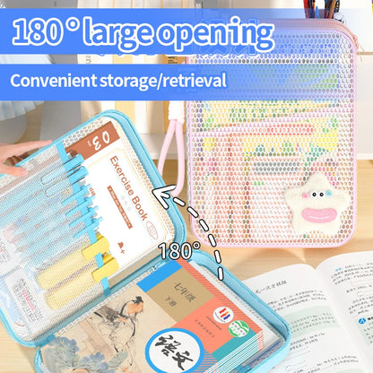 Zipper Document Bag | Portable File Bag with Multi-Layer Compartments, Large Capacity Organizer - ZOOMNSTORE