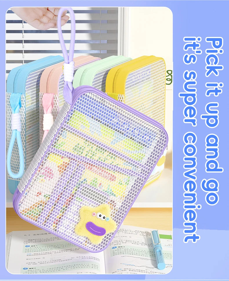 Zipper Document Bag | Portable File Bag with Multi-Layer Compartments, Large Capacity Organizer - ZOOMNSTORE