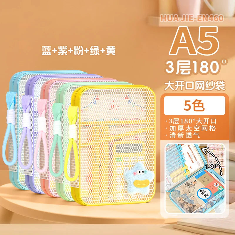 Zipper Document Bag | Portable File Bag with Multi-Layer Compartments, Large Capacity Organizer - ZOOMNSTORE