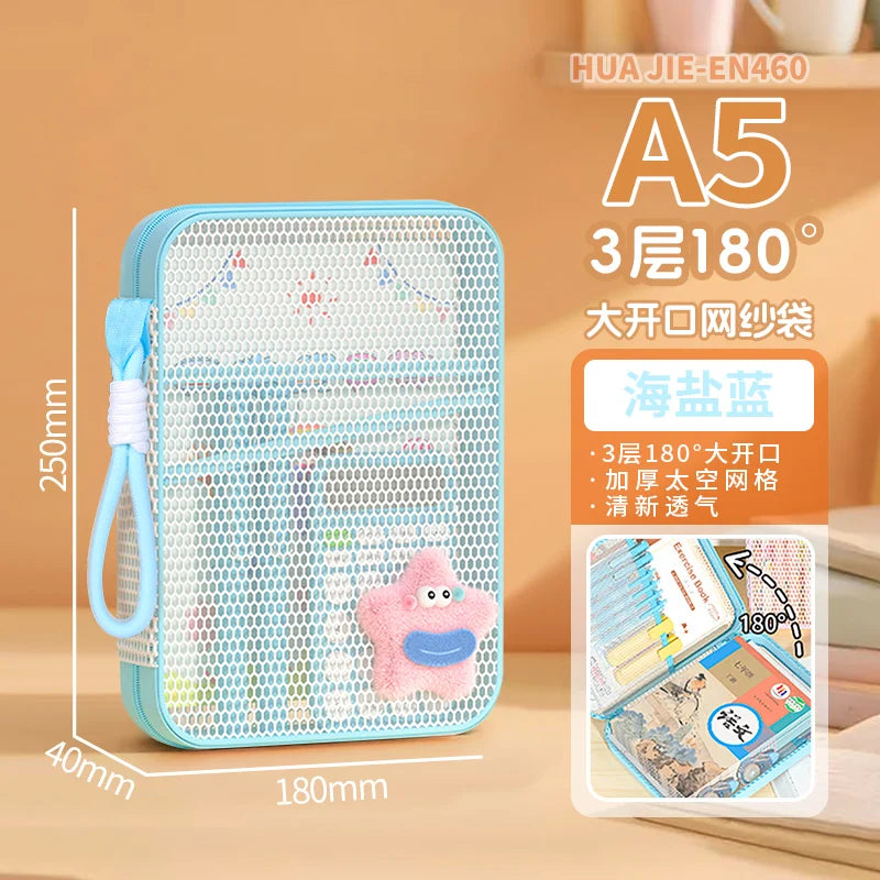 Zipper Document Bag | Portable File Bag with Multi-Layer Compartments, Large Capacity Organizer - ZOOMNSTORE