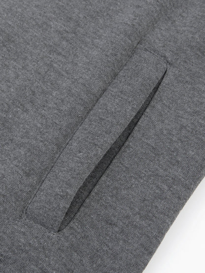 Zipper Fleece Hoodie - Autumn Winter Casual Pullover With Raglan Sleeves - ZOOMNSTORE